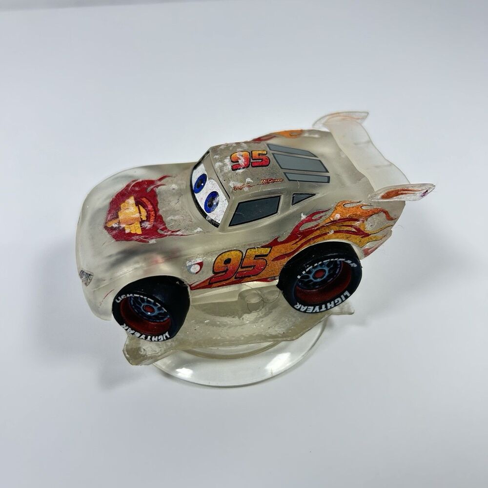 Disney Infinity 1.0 Cars Lightning McQueen Crystal Infinite Series Clear Figure
